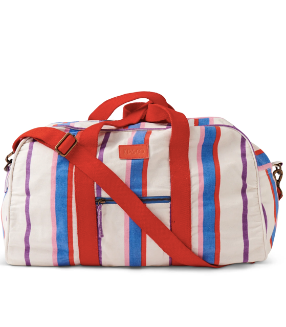 Kip & Co overnight bag -  Maldives Stripe Duffle Bag