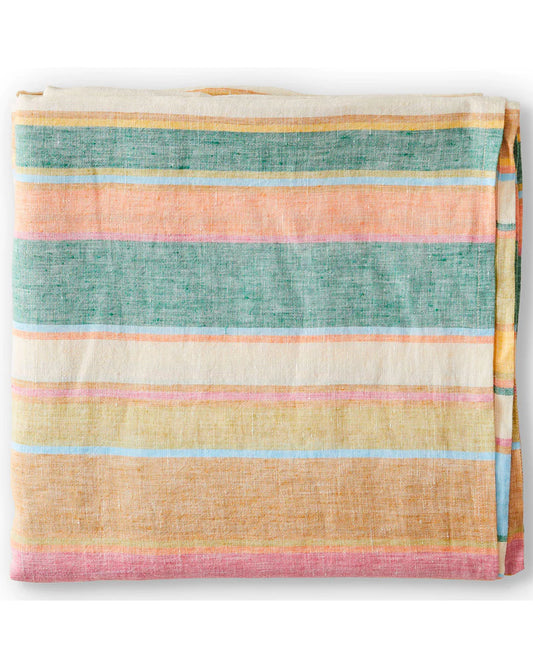 Kip & Co Fez Stripe Linen Tablecloth 145cm x 270cm